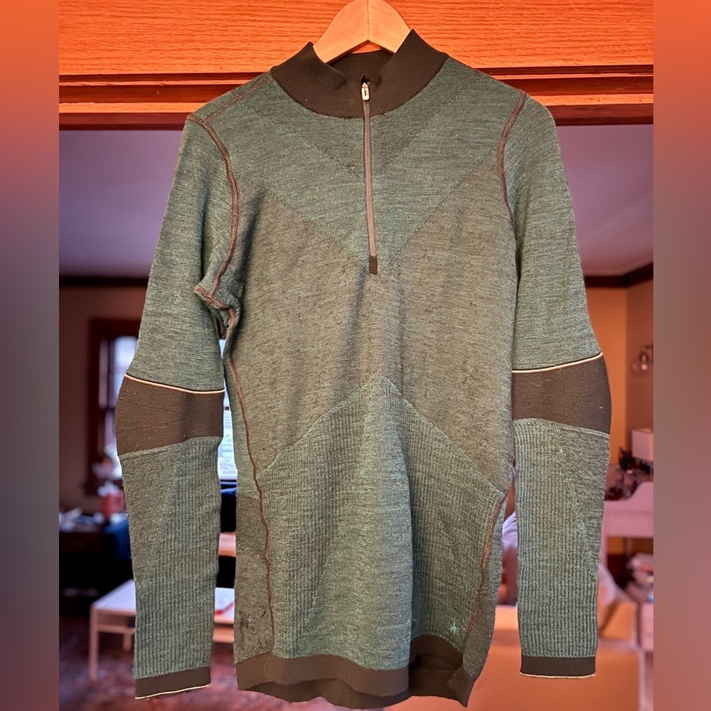 Smartwool Womens Intraknit Merino 250 Thermal 1/4 Zip, L